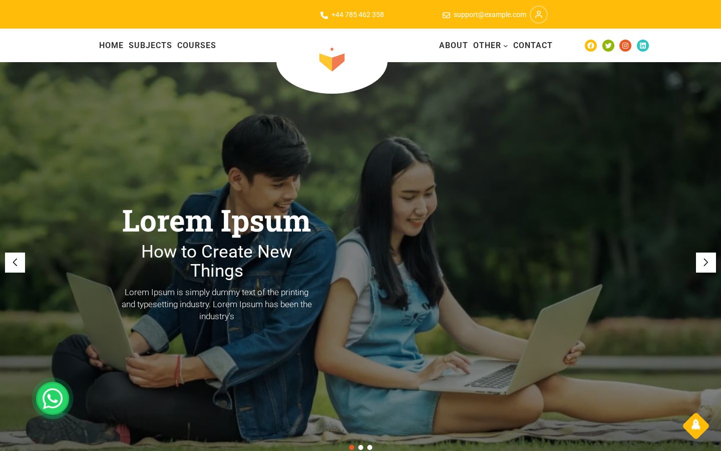 Barmej Learning — live website preview