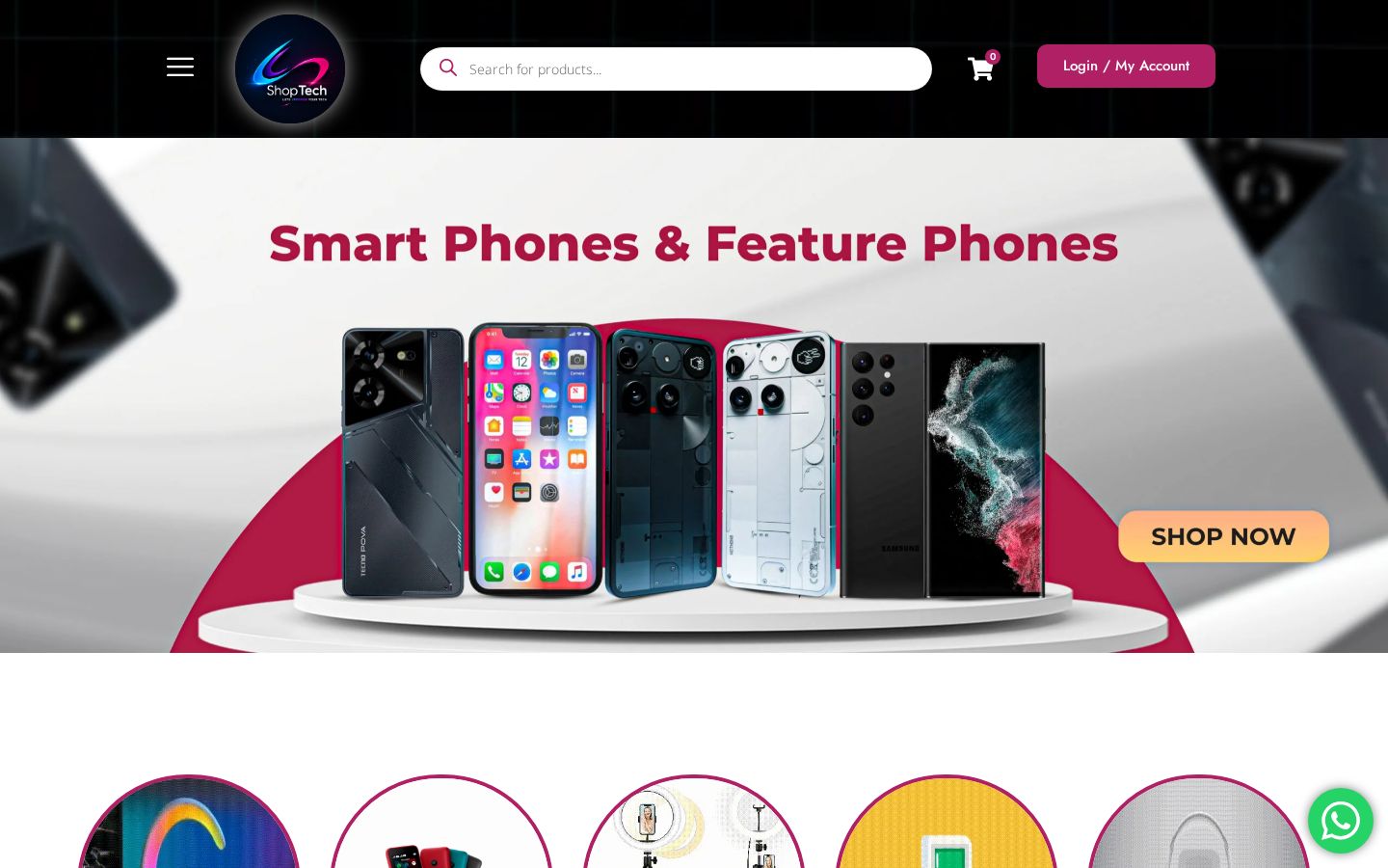 Shoptech — live website preview